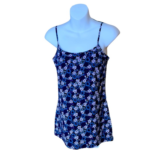 Nwt LOFT OUTLET FLORAL ADJUSTABLE STRAP TANK TOP SIZE MEDIUM - Picture 1 of 10